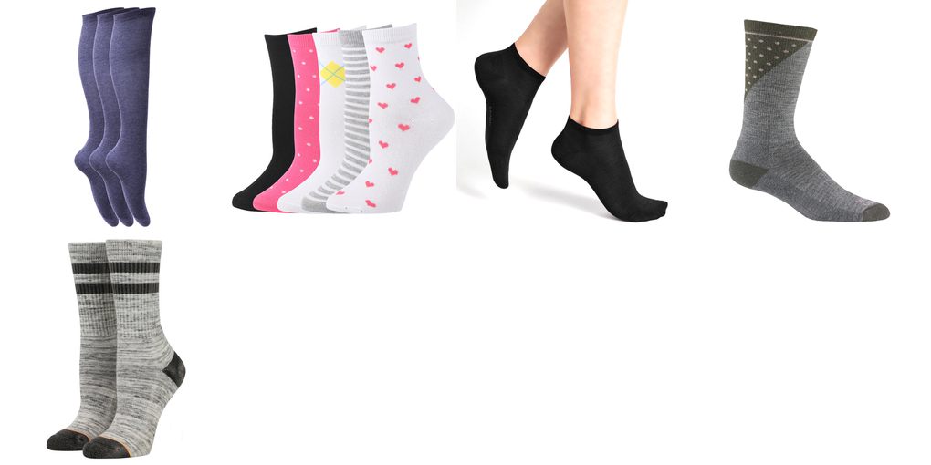 socks woman plain